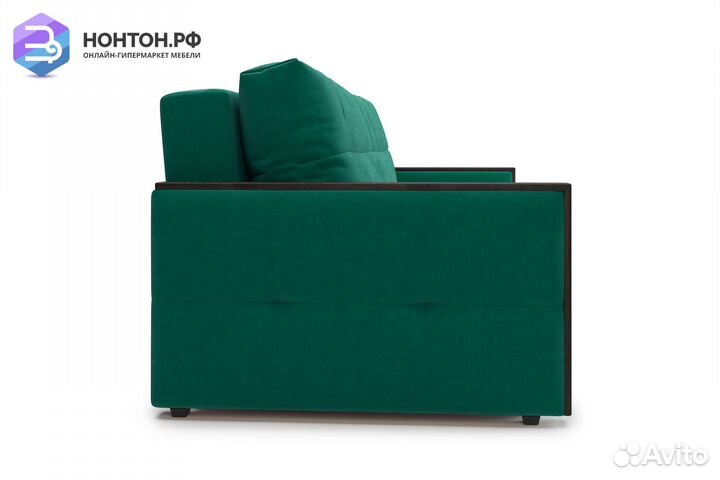 Диван еврокнижка Инсайд 3-х местный изумрудный