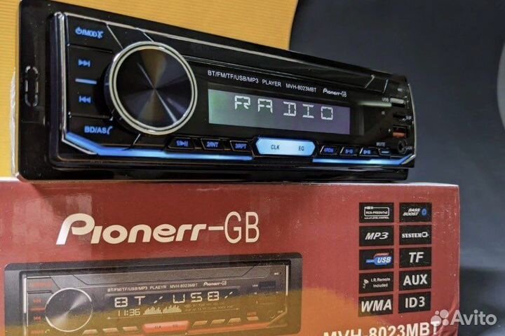 Автомагнитола pioneer 1 din с bluetooth
