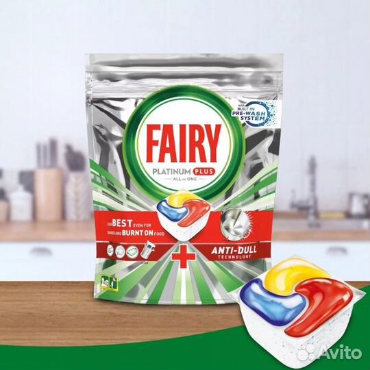 Таблетки для п/м Fairy Platinum Plus Lemon 71 шт