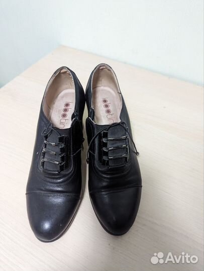 Ботильоны кожаные