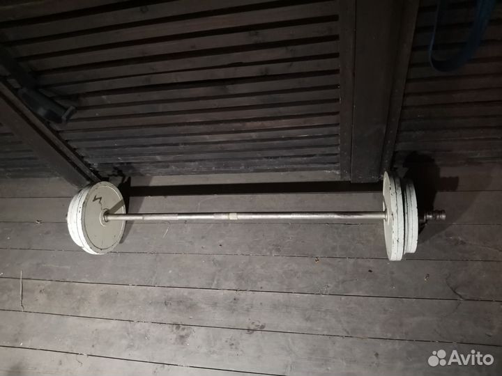 Штанга с блинами 75 кг