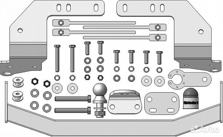 Фаркоп Тойота (Toyota) Land Cruiser 200 2007-2021