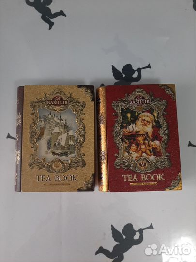 Коробка жестяная из под чая,в виде книжки