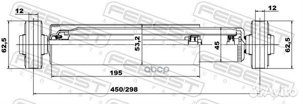 Амортизатор зад прав/лев 05655636R Febest