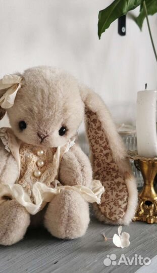 Винтажная плюшевая игрушка ручная работа