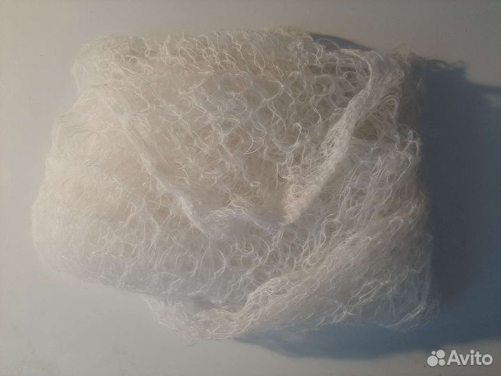 Лёгкий вязаный шарф ручная работа