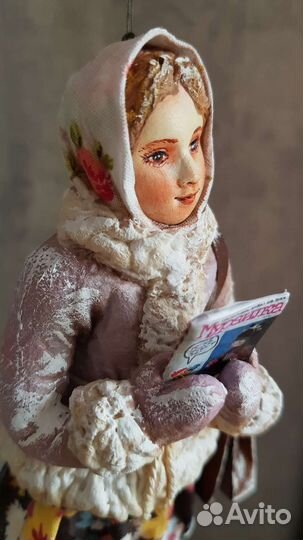 Ватная ёлочная игрушка 