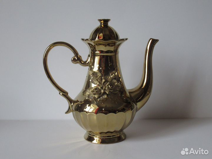 Кофейный сервиз Золотая роза фарфор ссср12 предмет