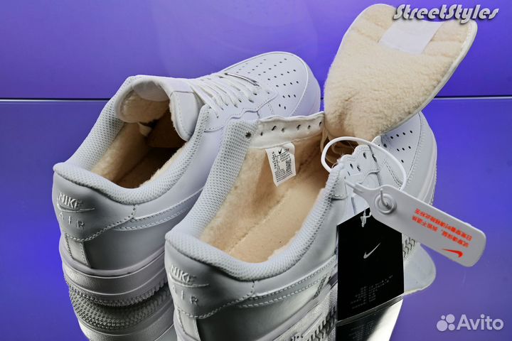 Nike Air Force 1 Low '07 White Утеплённый вариант