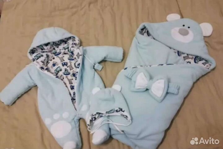 Комплект на выписку для мальчика весна