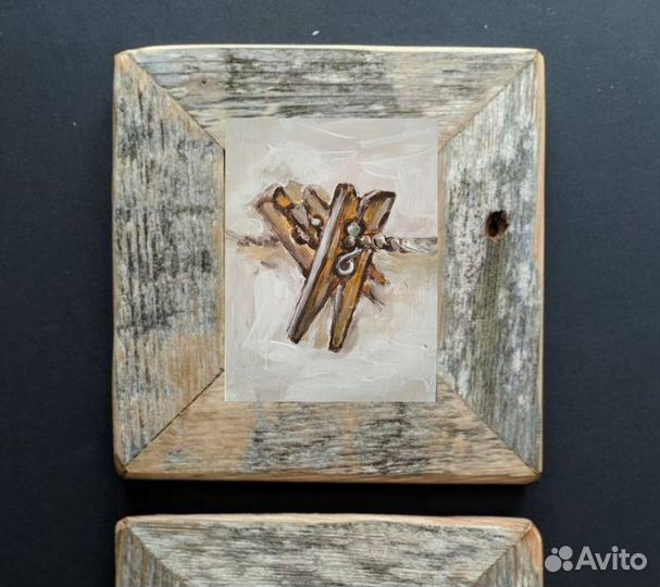 Картина акрилом, этюд, 