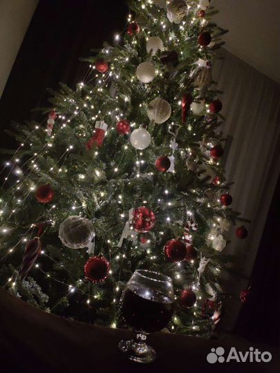 Ёлка литая+пвх 210см