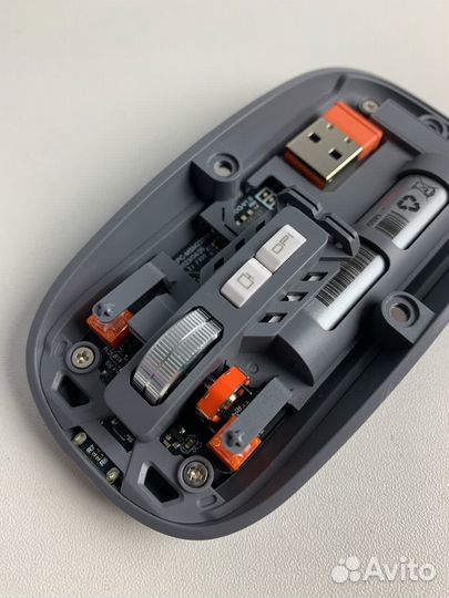 Прозрачная беспроводная мышь для пк и ноутбука