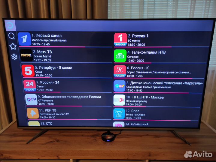 Новая настроенная смарт тв приставка HK1