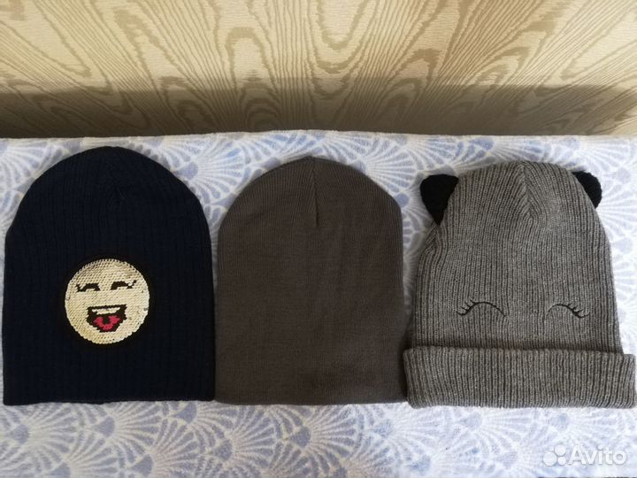 Шапки подростковые на 10-14 лет