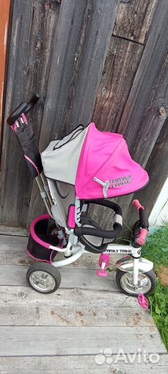 Детский велосипед с родительской ручкой