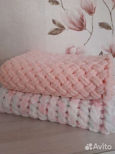 Детский плюшевый плед на выписку