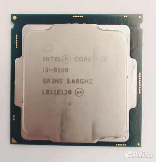 Процессор Intel core i3 8100