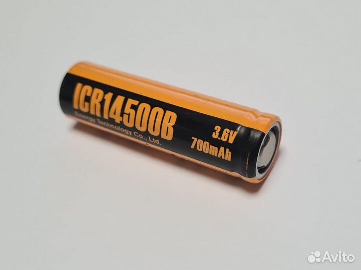 Аккумулятор ET ICR14500B (3.7В, 700мАч, Li-Ion )