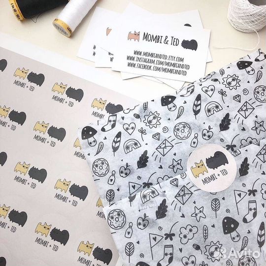 Тишью с логотипом