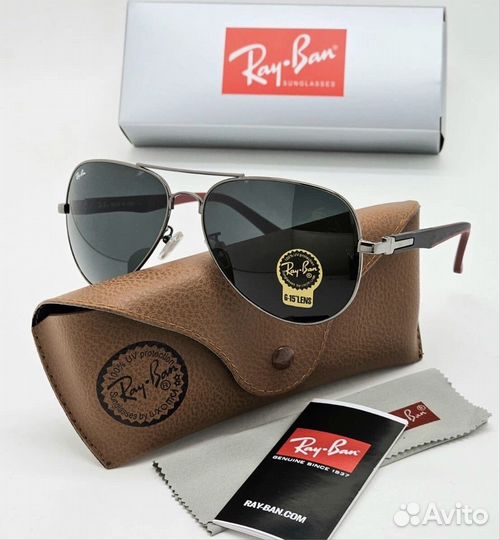 Солнцезащитные очки мужские стекло Ray ban