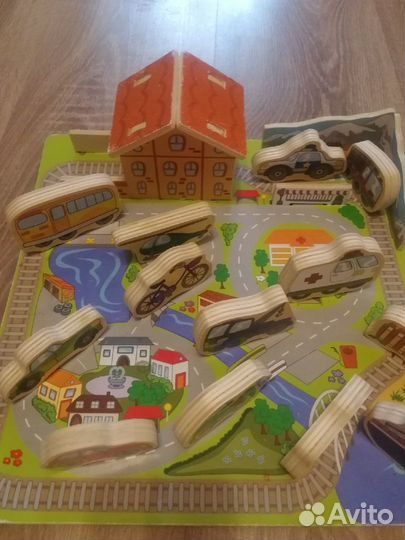 Игрушки деревянные пакетом