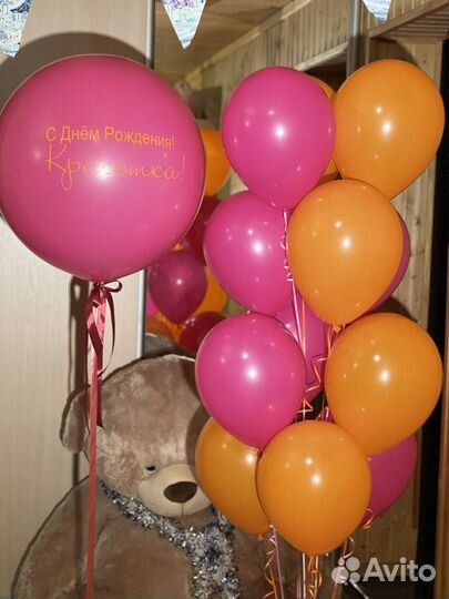 Воздушные шары разных цветов и комплектации
