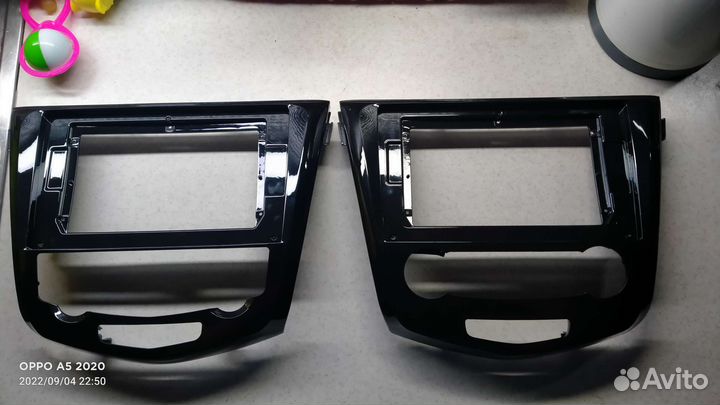 Рамка для 2 din магнитолы nissan qashqai j11