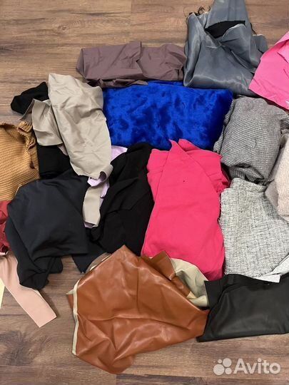 Обрезки тканей. Мерный лоскут. Рукоделие. Пэчворк