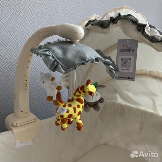 Pituso Колыбель 3 в 1 Viana на колёсах Misty Olive