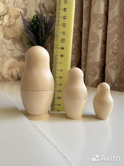 Матрешки 3-х местные заготовка 10шт