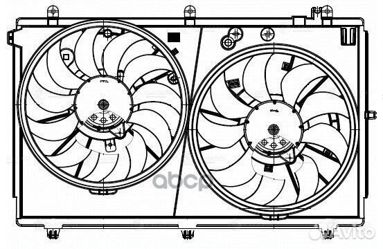 Вентилятор радиатора mitsubishi outlander 12- L