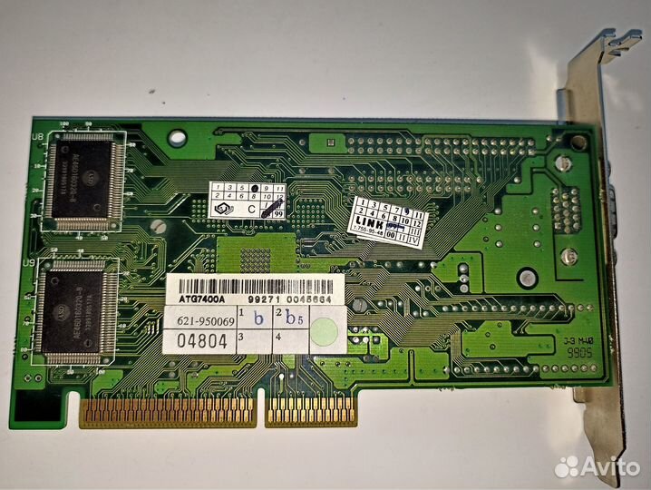 Видеокарта ATG7400A AGP, VGA, 8Mb, made in Taiwan