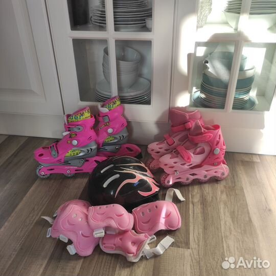 Ролики детские раздвижные, защита