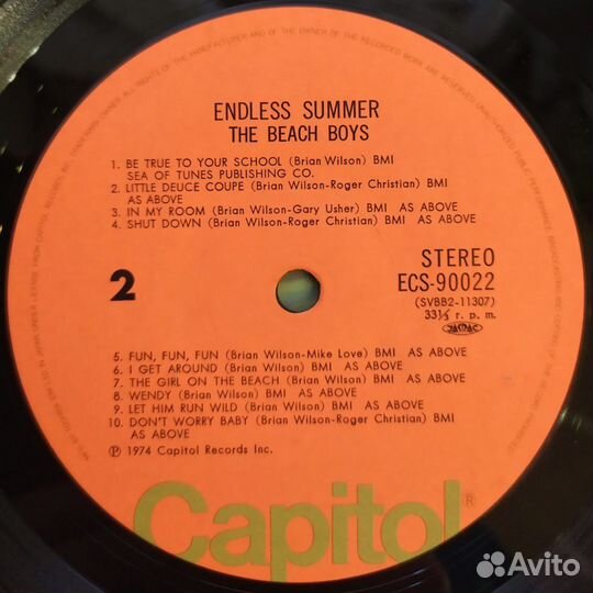 LP - The Beach Boys - Endless Summer /Japan/ -1975