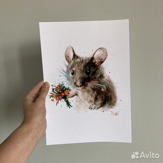 Картина постер мышонок