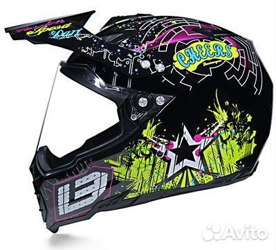 Шлем мотард Cheers (Черный, XL)