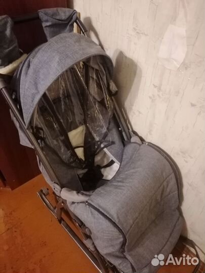 Детские санки коляска бу