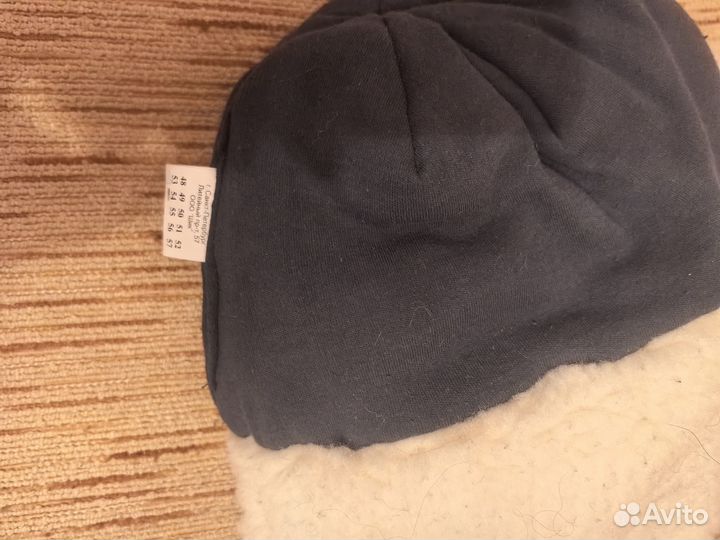 Шапка для мальчика новая синяя разм 54