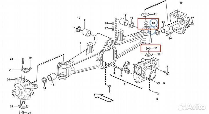 85824469 Втулка шкворня опора шкворневая