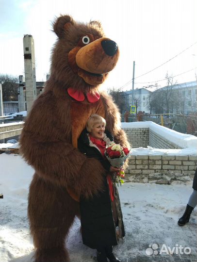 Поздравление. Медведь. Зайка. Панда