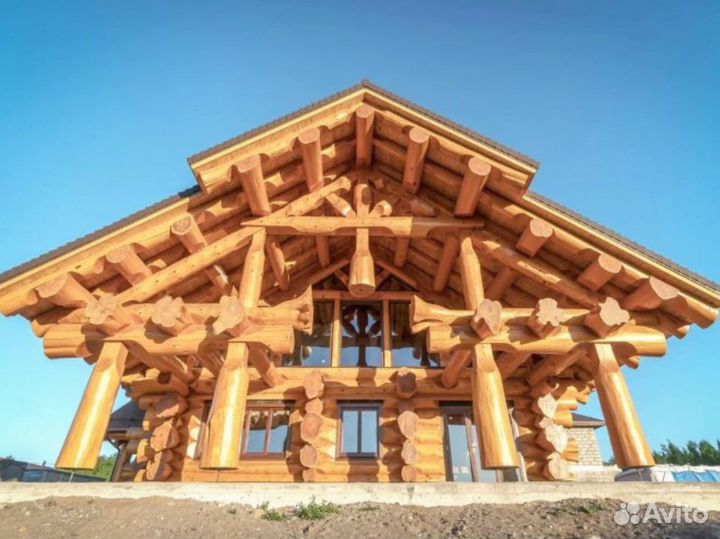 Сруб дома премиум класса