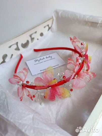 Ободок для волос ручной работы 