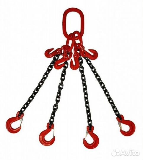 Строп цепной 4сц г/п 31,5 т 12,0 м с укорачивающими крюками