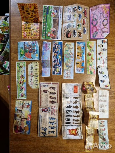 Вкладыши от киндеров