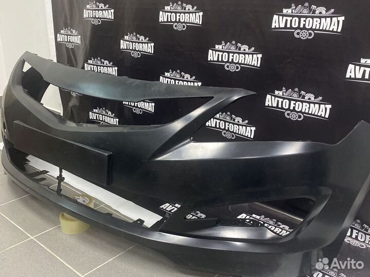 Передний бампер на hyundai solaris (2014-2017)