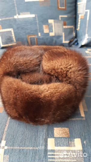 Норковая шапка мужская ушанка