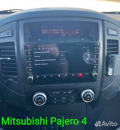 Mitsubishi Pajero 4 магнитола Android крутилки