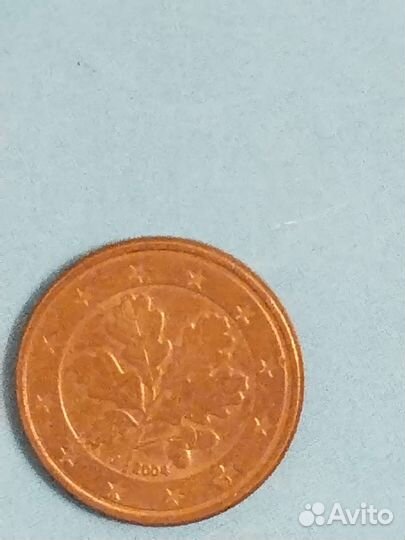 1 евроцент 2004 год