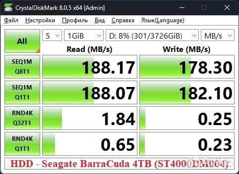 Жесткий диск Seagate BarraCuda ST4000DM004 на 4 Tb
